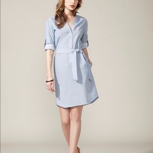 Faconnable Blue and white buttodown dress